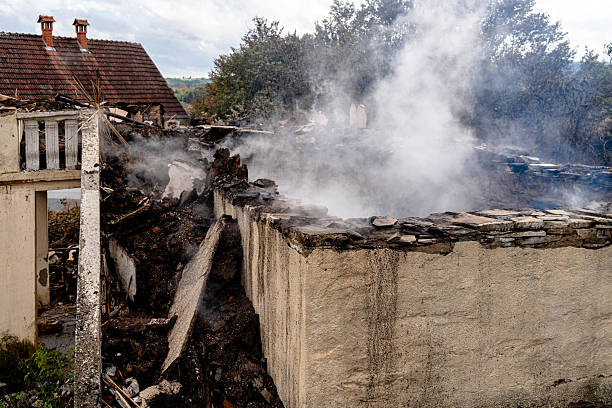 Professional Fire Damage Restoration technician working in Fairfax Station, VA